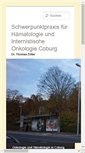 Mobile Screenshot of onkologie-coburg.de