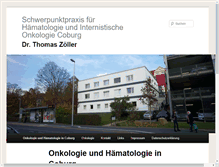 Tablet Screenshot of onkologie-coburg.de